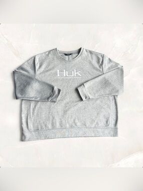 Huk Performance Fishing Shirt Long Sleeve Gray Men’s 3XL